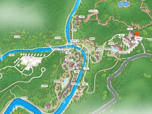 喀左结合景区手绘地图智慧导览和720全景技术，可以让景区更加“动”起来，为游客提供更加身临其境的导览体验。